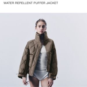 Zara Jacket Grey Taupe water repellent